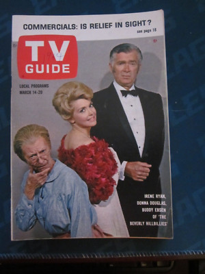 TV Guide Magazine March 1964 Beverly Hillbillies Irene Ryan Donna Douglas Ebsen