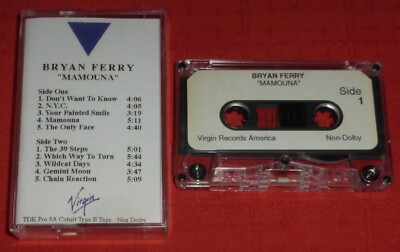 BRYAN FERRY - PROMO CASSETTE TAPE - MAMOUNA