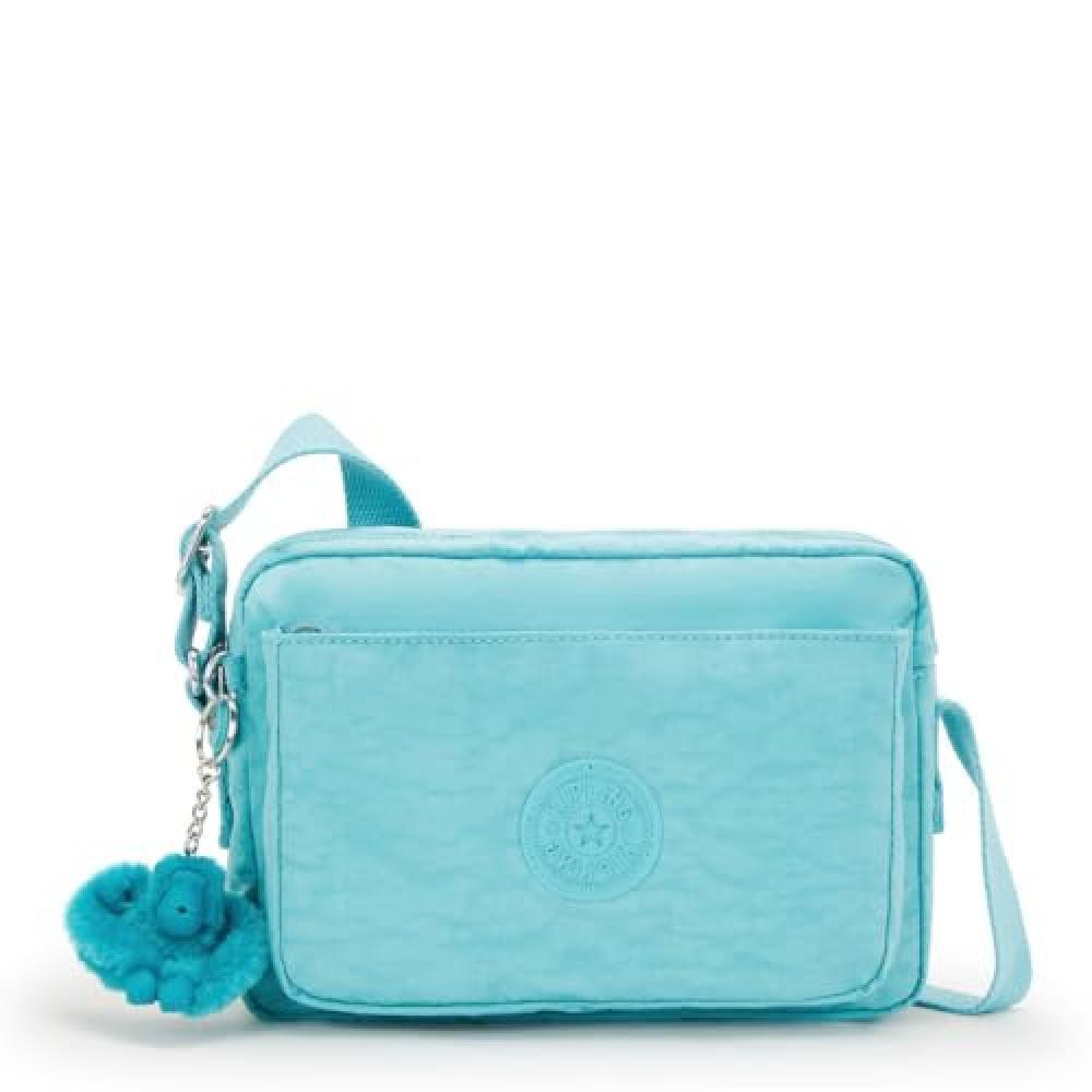 (TG. Taglia unica) Kipling ABANU M, Medium Crossbody Women's, Deepest Aqua, One