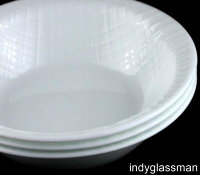 Set of Corelle LINEN WEAVE Soup Cereal Bowls