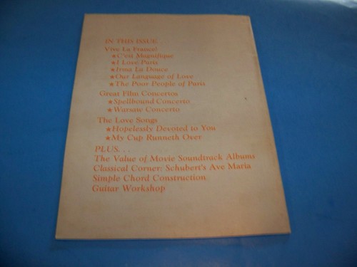 Sheet Music Magazine "I Love Paris" Vintage 1983 - Imagen 4 de 4