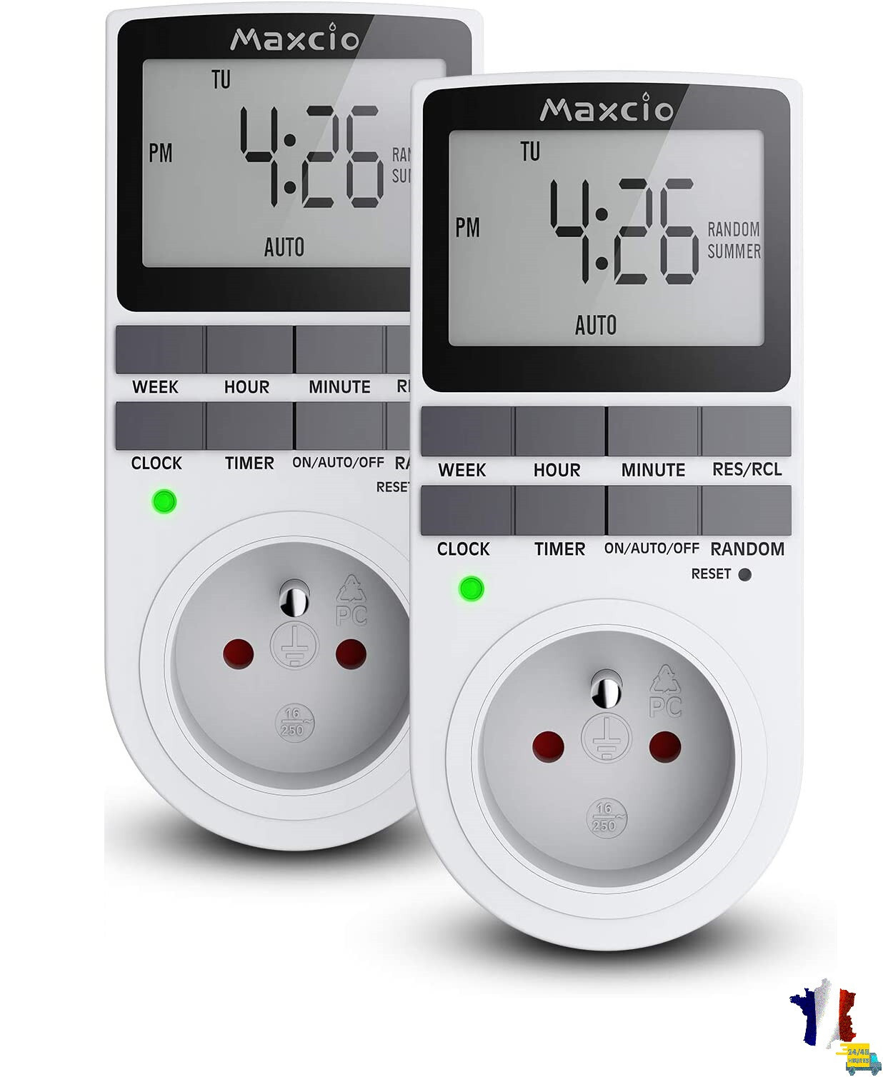 Prise programmable digitale pour stopper le gaspillage des veilles électriques la nuit
