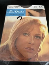 MAY QUEEN 6805 Mesh Stretch Nude Heel Panty Hose Medium 110-140 Lbs. 5  3  -5  6  