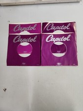 45 RPM 7" RECORD SLEEVES CO. SLEEVE 4 PACK SEE PHOTOS - Capitol SLV142