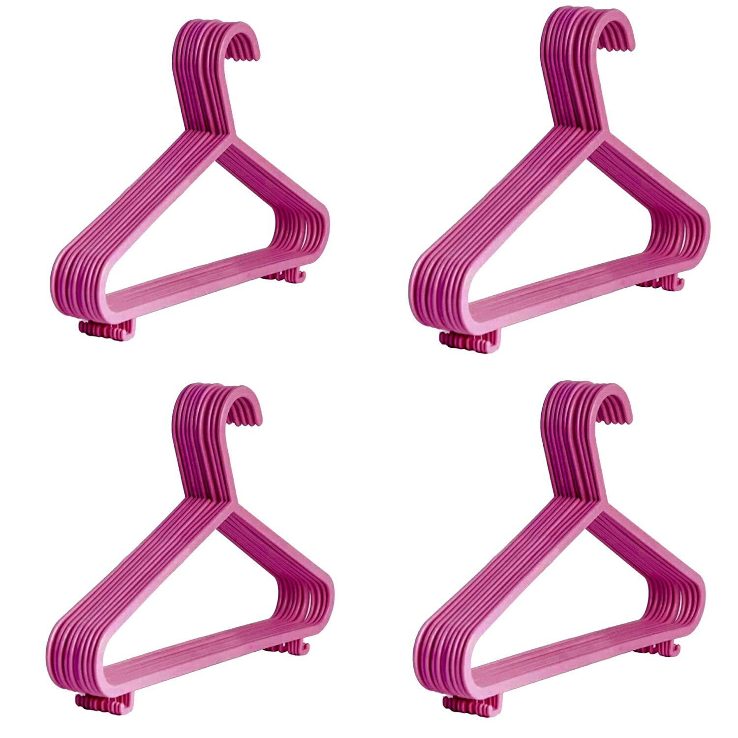 NEW STRONG 40 PCS PLASTIC NURSERY BABY COAT HANGERS FOR KIDS CHILDREN