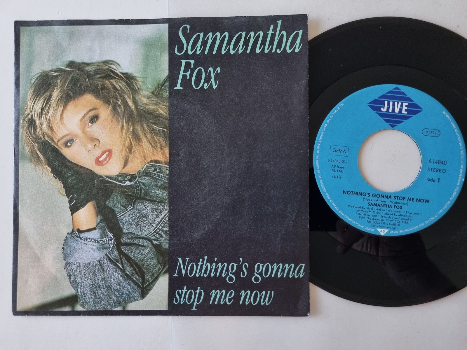 Samantha Fox - Nothing's Gonna Stop Me Now 7'' Vinyl Germany