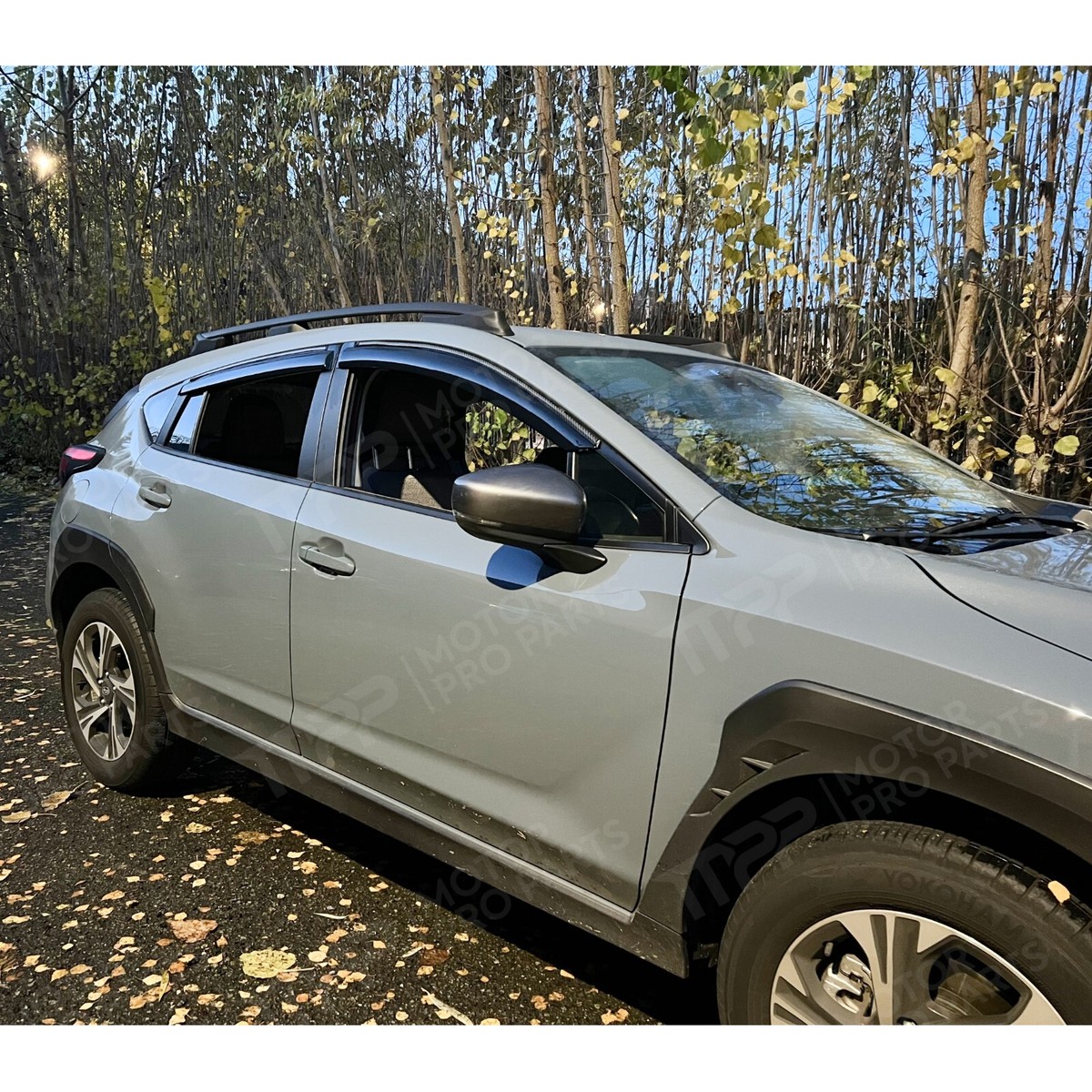 Fits 2022-2025 Acura MDX Carbon Print Trim Wind Guards Window