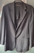 Donna Karan New York 100% Silk Blazer Black 15 Long Medium