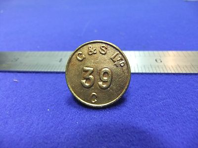 Vintage Abzeichen G&S Ltd 39 C Mitarbeiter Arbeiter Fabrik Werke ? heimatfront ww ? engineering