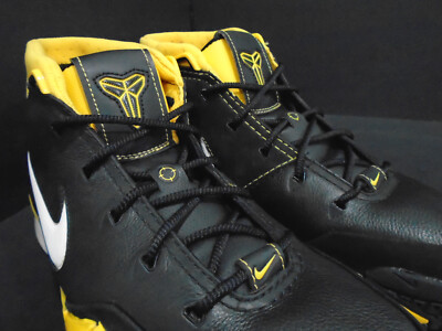 06 NIKE ZOOM KOBE 1 BLACK WHITE MAIZE YELLOW LAKERS I MAMBA PROTRO