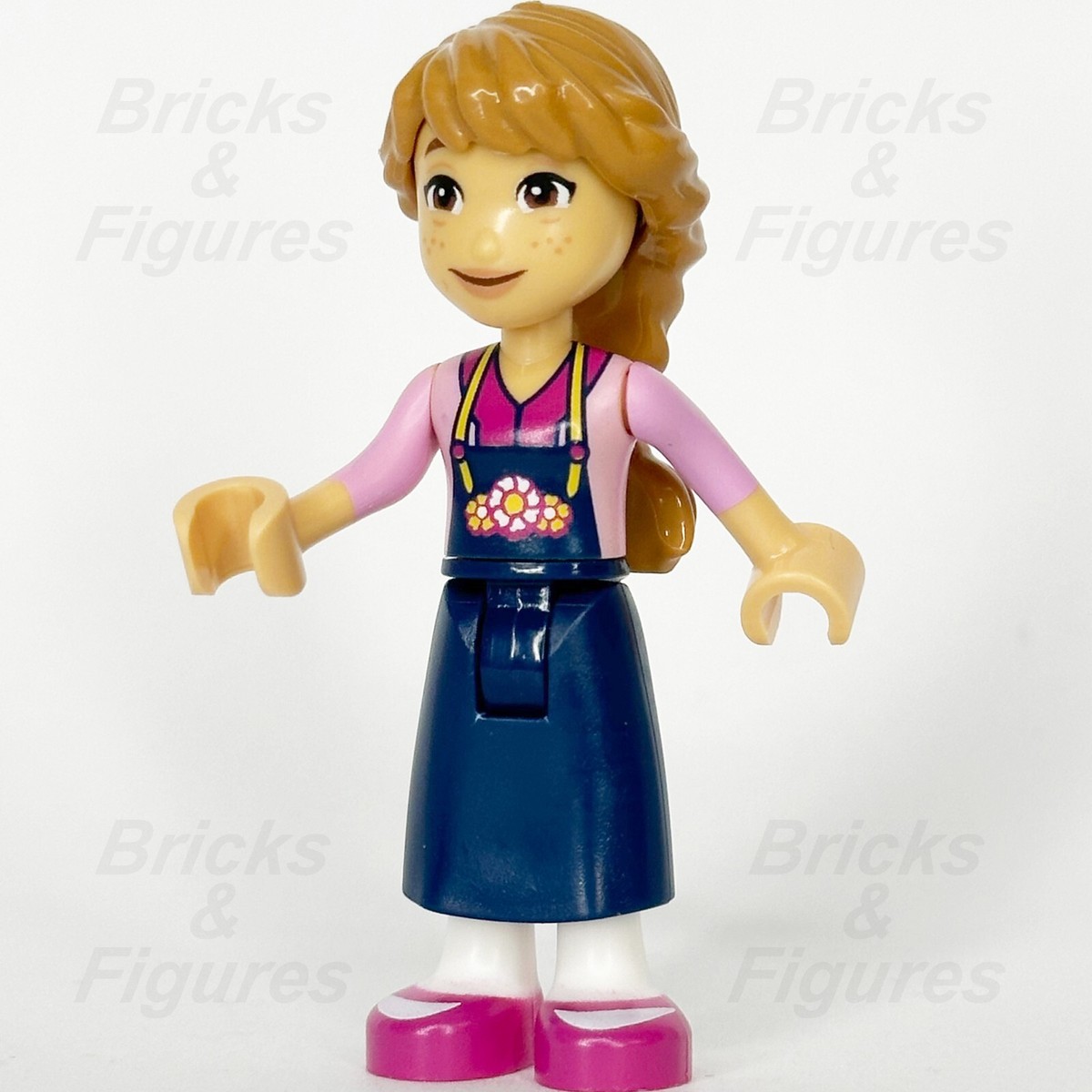 LEGO® Friends Fiona Minifigure Pink Sweater Dark Blue Overalls 41732 frnd574