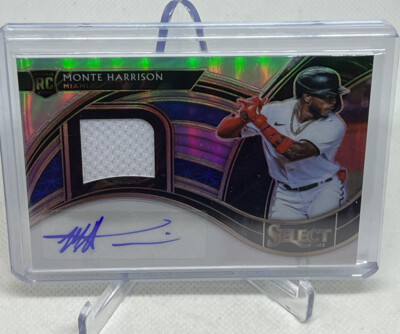2021 Panini Select Monte Harrison Rookie Patch Auto #/199