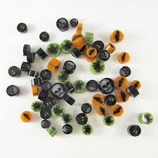Assorted Halloween Mix Murrine ASRT-HAL-96 Millefiori COE 96 Glacial Art Glass