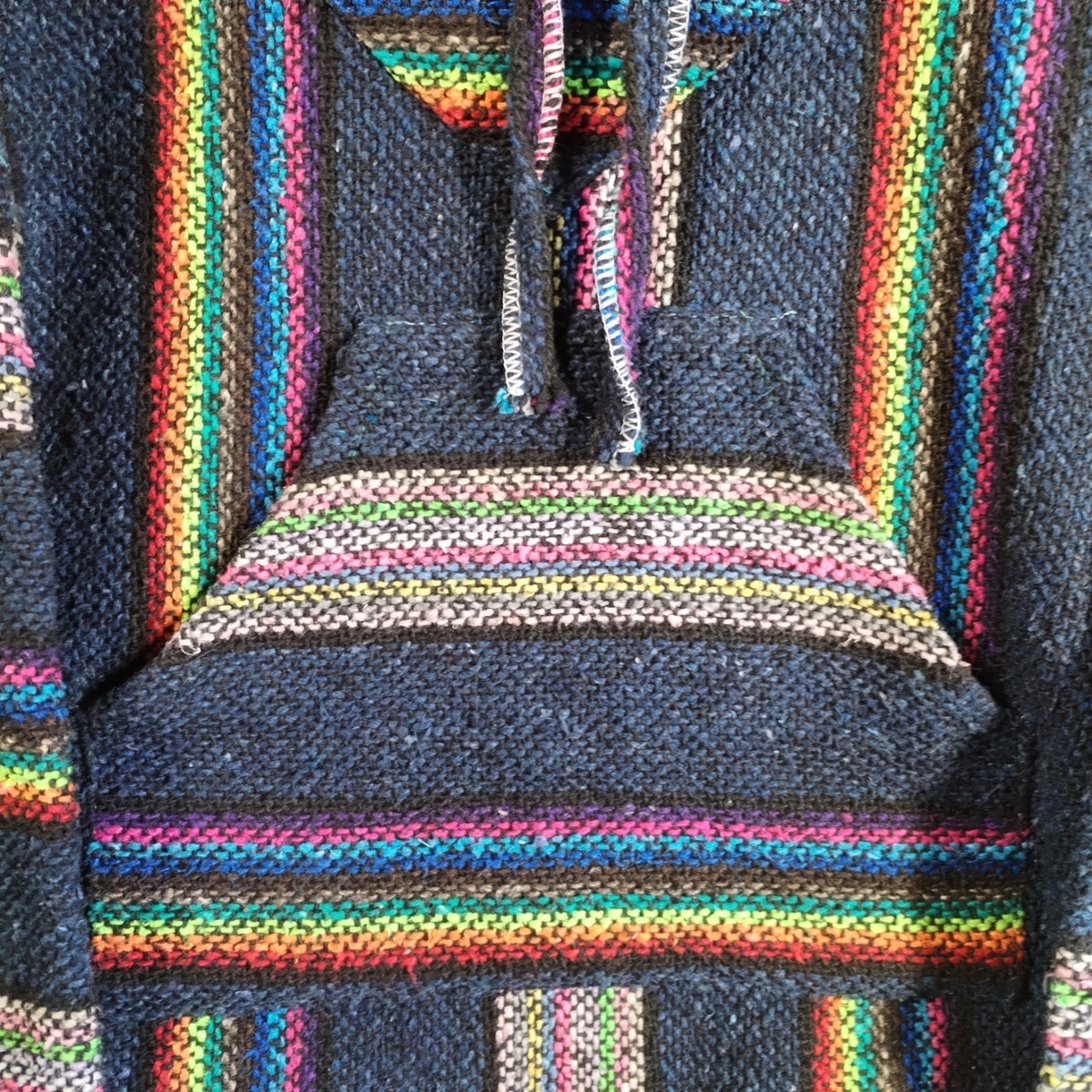 La Casa Del Sarape Small? Knitted Poncho Baha Hoodie Alejandro Cruz Flores View 4