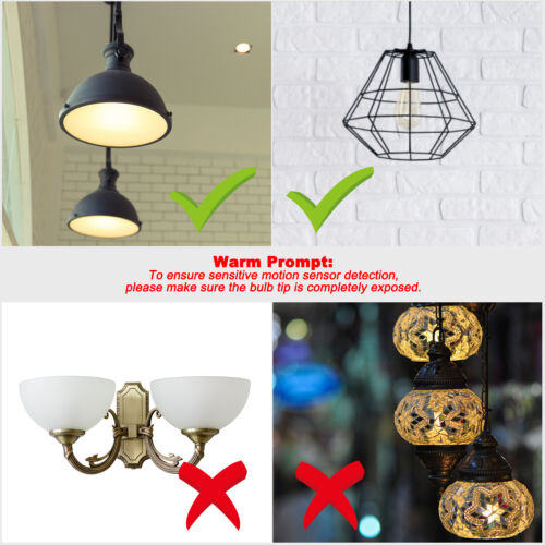 E26/E27 Motion-Activated Bulbs - 15W (150W Equivalent) 1-5PCS Auto Dusk-Dawn USA - Picture 7 of 11