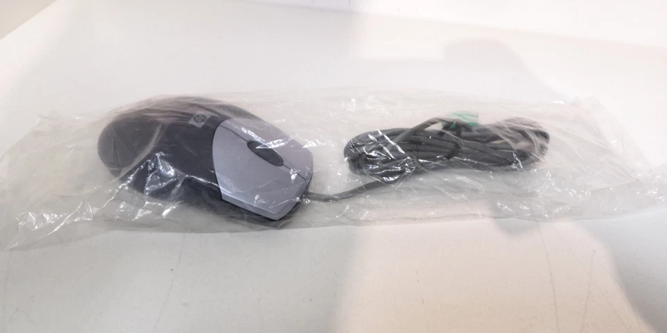 HP M-S69 Maus PS2 PS/2 TRACKBALL Kugelrad VINTAGE RETRO 5187-2149 Schwarz NEU - Bild 4 von 4