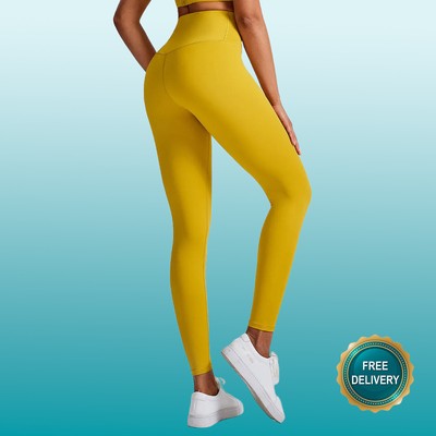 Damen Nylon Yoga Leggings Tights Workout Push Leggins Yogahose Fitness Gym Sport