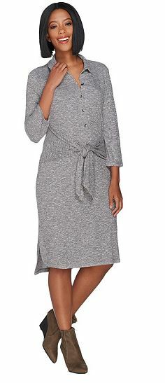 button front rib knit dress Button Front Rib Knit Midi Dress | Slim Fit