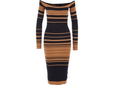 black and tan dress