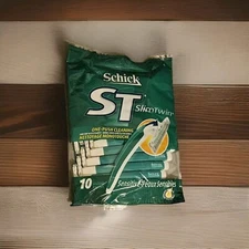 NEW 10 Schick ST Slim Twin Disposable Razors for Men Sensitive Skin Vitamin E