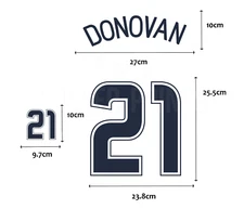 USA 2006 WC Home Football USMNT Football Soccer NAME & NUMBER SET