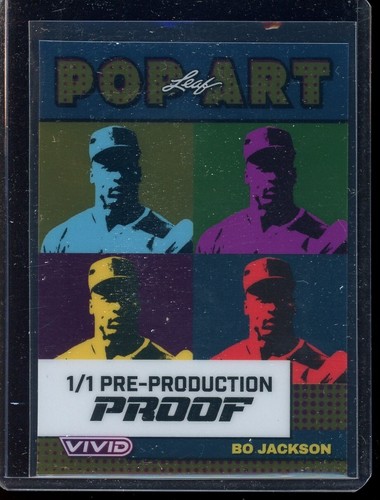 2024 Leaf Vivid Proof Pop Art Clear Bo Jackson (1/1)