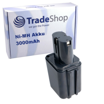 TradeShop Ni-MH Akku für 9,6V Bosch Werkzeuge mit Knolle Akku / 9,6V 3000mAh