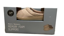 Wayland Square Slippers Womens 7/8 Mens 6/7 Unisex Tan 2 Memory Foam Size S