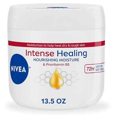 Nivea Intense Healing, Non-Greasy Daily Moisturizer for Dry Skin, 13.5 Oz Jar