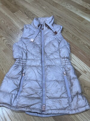 Athleta Banner Peak Down Vest Light Pink Rose Gold Women's Size S