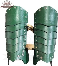 Leather Gauntlet Wristband Viking Leather Arm Guard Medieval Armor Bracers Leath