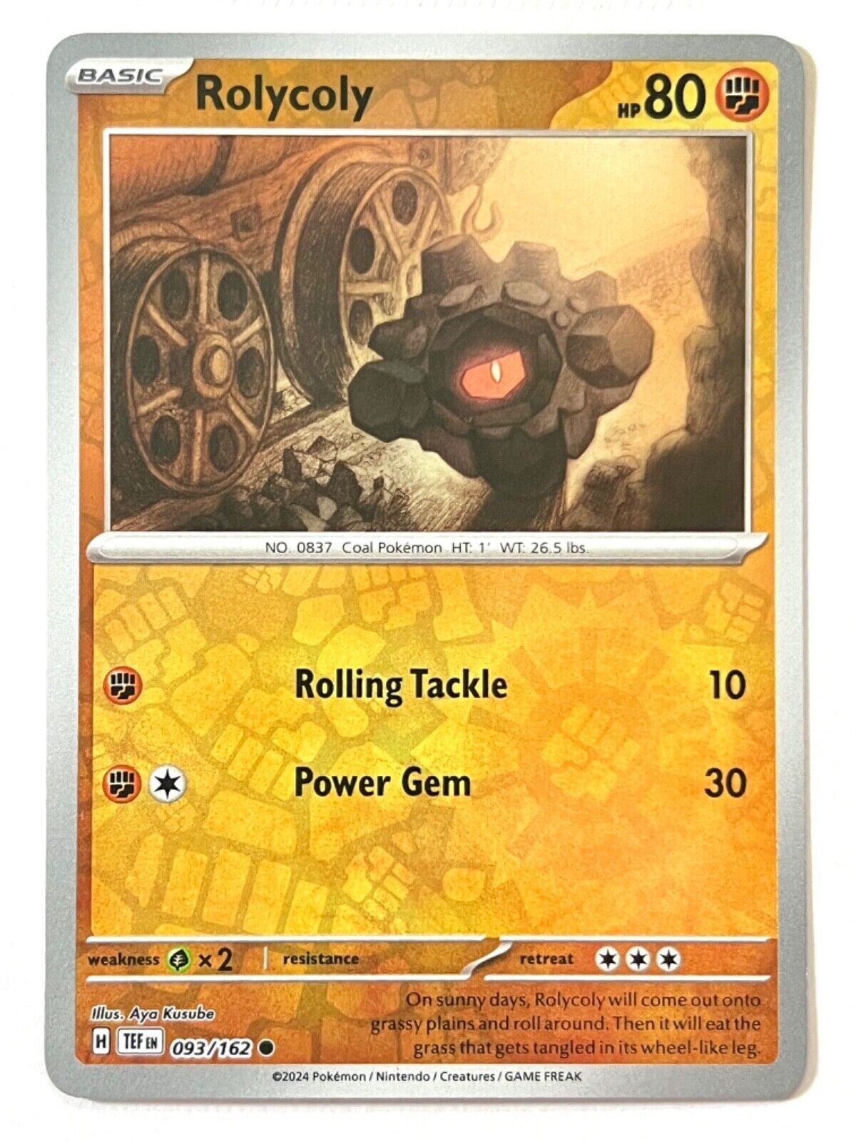 Pokemon Rolcoly Pokemon - Rolycoly 093/162 - Reverse Holo - Temporal Forces - NM/M | eBay