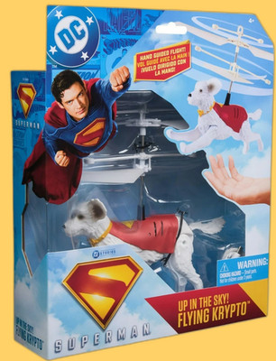 DC Comics Superman Hand Guided Flight Up In The Sky Flying Krypto Super Dog NEW