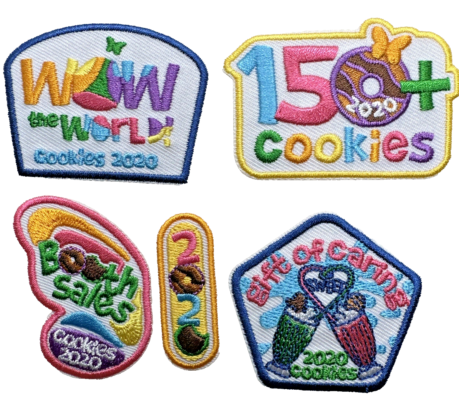 Girl Scout Patches: GS Cookie Sales  2020  - LBB - Set Of 5