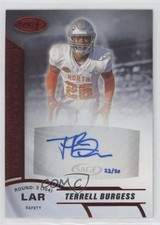 2020 Sage Aspire Red 23/50 Terrell Burgess #ASP-10 Auto 6f7