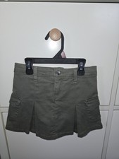 Toddler Girls Olive Green Pull On Skort Skirt Jessica Simpson 6 Ruffles Pleated