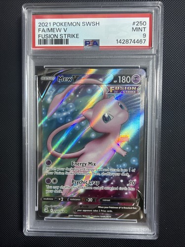 Mew V graded PSA 9 for sale on eBay