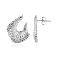 Cavill Silberohrringe Damen 925 Sterlingsilber 1,27Ct Zirkon Halbmond