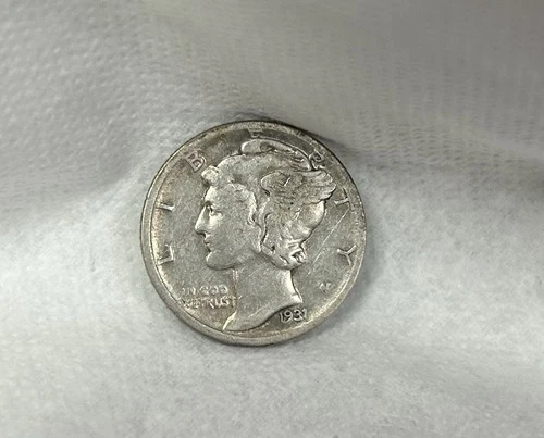 1931 D Mercury Dime Semi Key Date Actual Coin Shown VF  Rare Better Date