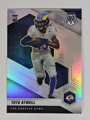 2021 Panini Mosaic Football Tutu Atwell Rookie Silver Prizm #320 RC LA Rams
