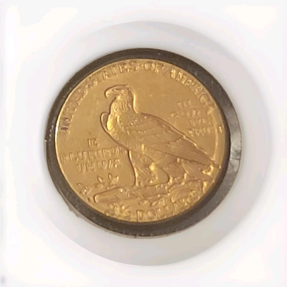 1925 D $2.5 Quarter Eagle Indian Head Gold Coin AU++ Nice Coin - Image 2 of 2
