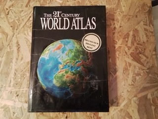 THE 21st CENTURY WORLD ATLAS. GOOD CONDITION. SAMPLE PICS ON LISTING.