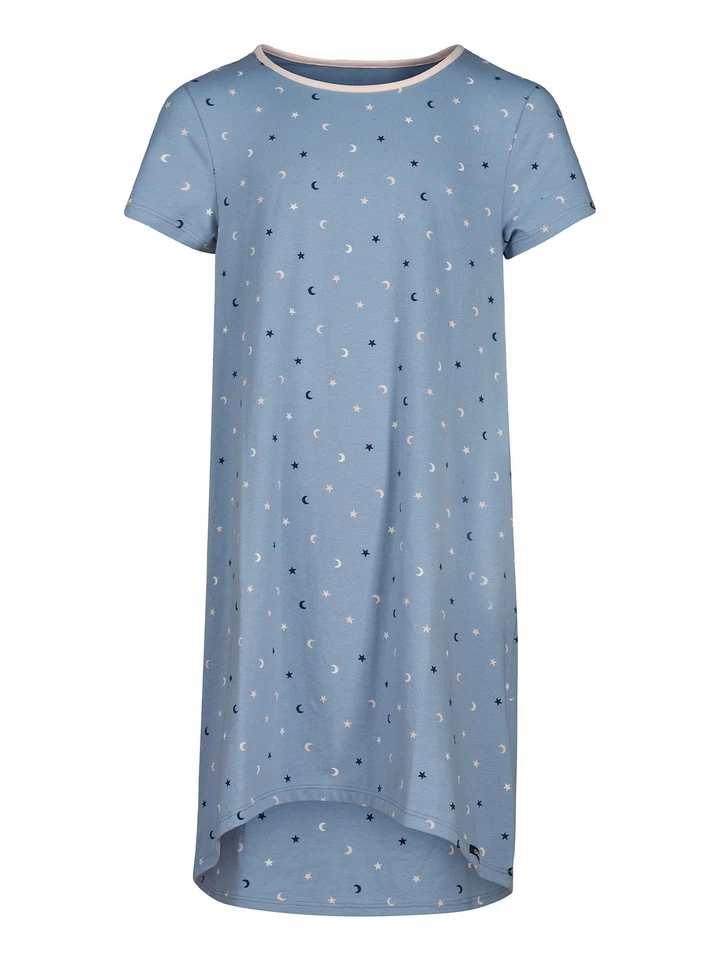 Chemise de nuit à manches courtes Fille Night In Skiny Pyjama en Denimblue stars - Photo 1/1