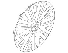 Genuine Volkswagen Wheel Cover 5k0-601-147-f-vzn Genuine Volkswagen Wheel Cover 5k0-601-147-f-vzn