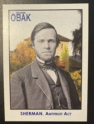JOHN SHERMAN 2010 TriStar OBAK #86  *Anti-Trust Act*