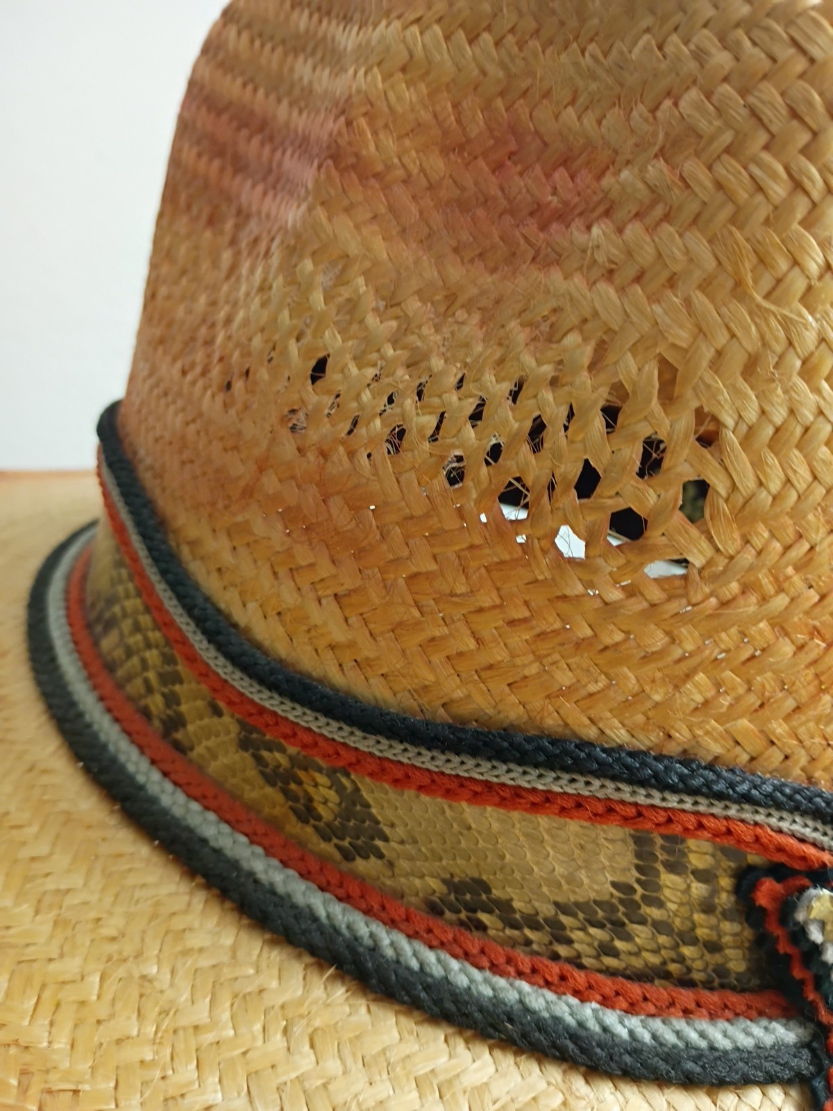 Bailey U Roll It Cowboy Hat With Python Snakeskin… - image 9