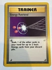 Energy Retrieval Trainer 081/102 Pokemon Base Set Vintage Trading Card LP