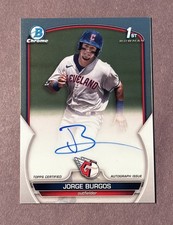 Jorge Burgos 2023 Bowman Prospect Auto CPA-JBG BLUE JAYS