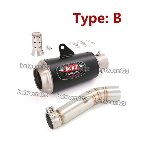 Carbon Fiber Exhaust Mid Link Tip Slip For Honda CB500F CBR500R 2013-2015 CB500X - Picture 4 of 16