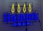 New Large Hamms Beer Vintage Pine Tree LED Beer Sign Light.   Amazing! 34” x 22”